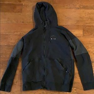 Nike black zip up sweatshirt